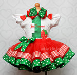 Load image into Gallery viewer, Strawberry tutu set-Strawberry outfit-Strawberry dress
