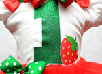 Load image into Gallery viewer, Strawberry tutu set-Strawberry outfit-Strawberry dress
