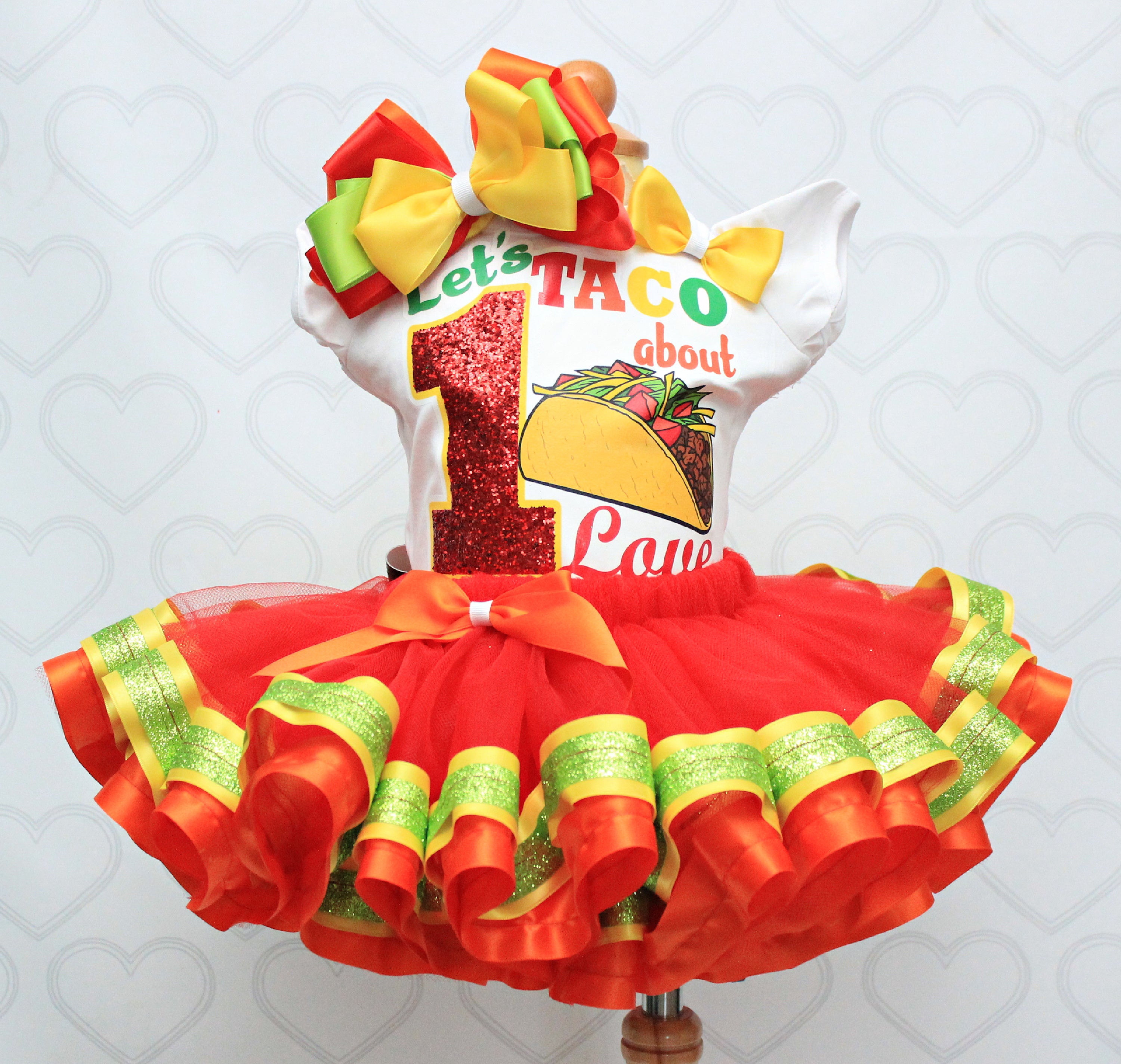 Taco tutu set- Taco outfit-Taco dress- Taco party-Taco birthday