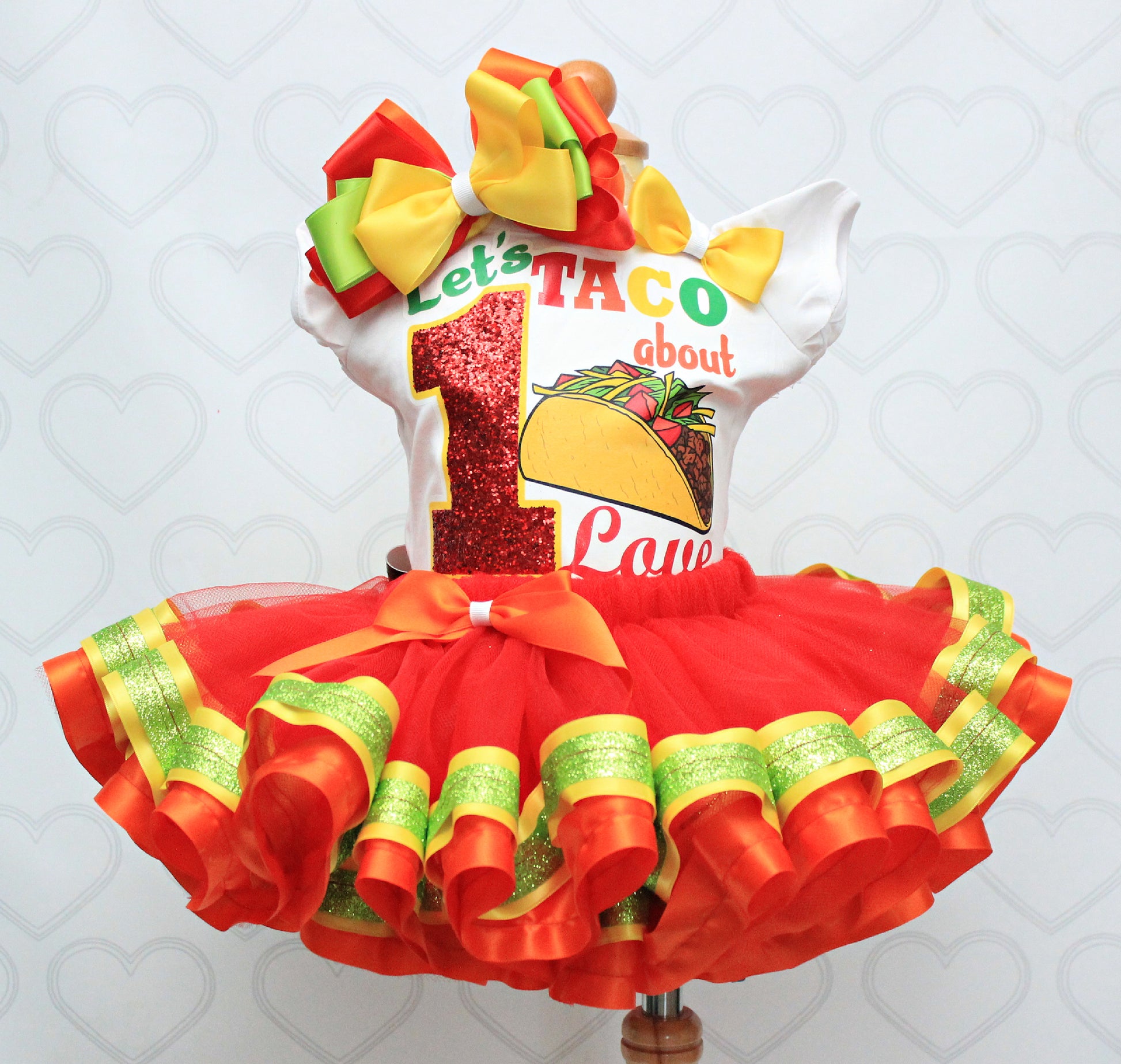 Taco tutu set- Taco outfit-Taco dress- Taco party-Taco birthday – Pink Toes & Hair Bows