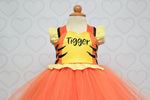 Load image into Gallery viewer, Tigger Costume- Tigger Tutu Dress- Tigger dress

