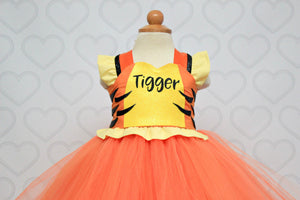 Tigger Costume- Tigger Tutu Dress- Tigger dress