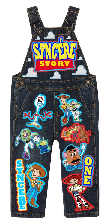 Toy story overalls-Toy story outfit-Toy story birthday shirt-toy story birthday outfit