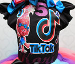 Load image into Gallery viewer, Tik Tok tutu set- Tik Tok outfit-Tik tok dress-Tik Tok Birthday outfit-Troll tutu set
