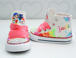 Load image into Gallery viewer, True and the Rainbow Kingdom shoes- True and the Rainbow Kingdom bling Converse-Girls True and the Rainbow Kingdom Shoes-True and the Rainbow Kingdom Converse
