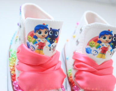 True and the Rainbow Kingdom shoes- True and the Rainbow Kingdom bling Converse-Girls True and the Rainbow Kingdom Shoes-True and the Rainbow Kingdom Converse