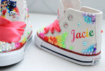 Load image into Gallery viewer, True and the Rainbow Kingdom shoes- True and the Rainbow Kingdom bling Converse-Girls True and the Rainbow Kingdom Shoes-True and the Rainbow Kingdom Converse
