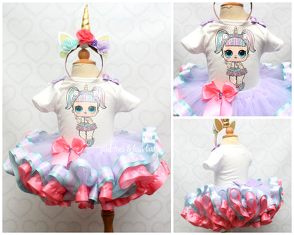 Unicorn lol surprise doll tutu set-Unicorn lol surprise outfit-Unicorn lol dress