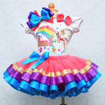 Load image into Gallery viewer, Unicorn tutu set-Unicorn outfit-Unicorn dress
