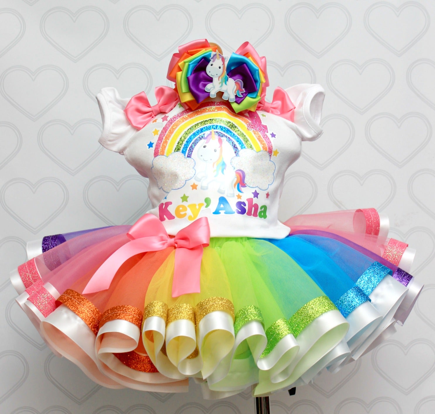 Unicorn tutu set-Unicorn outfit-Unicorn dress
