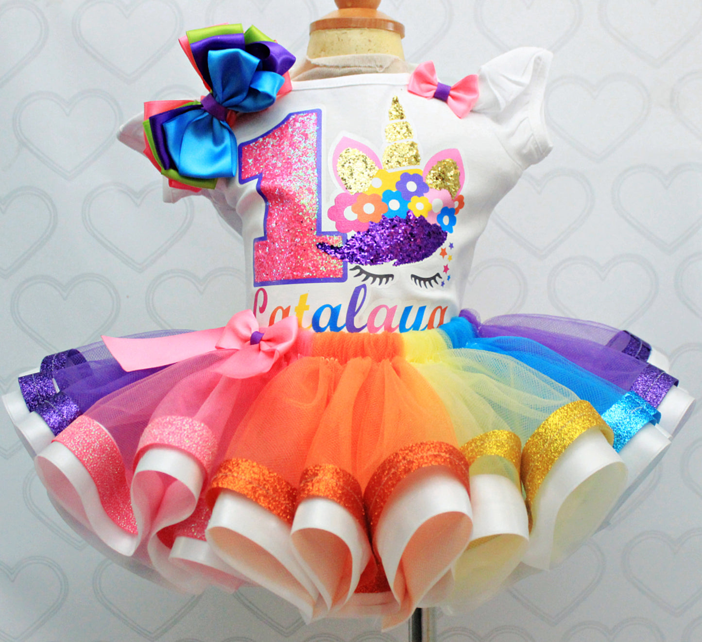 Unicorn tutu set- Unicorn outfit-Unicorn dress-Unicorn birthday