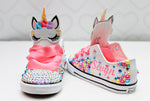 Load image into Gallery viewer, Unicorn shoes- Unicorn bling Converse-Girls Unicorn Shoes-Unicorn converse
