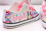 Load image into Gallery viewer, Unicorn shoes- Unicorn bling Converse-Girls Unicorn Shoes-Unicorn converse
