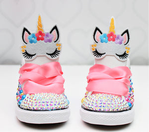 Unicorn shoes- Unicorn bling Converse-Girls Unicorn Shoes-Unicorn converse