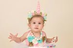 Load image into Gallery viewer, Unicorn Cake Smash tutu Set

