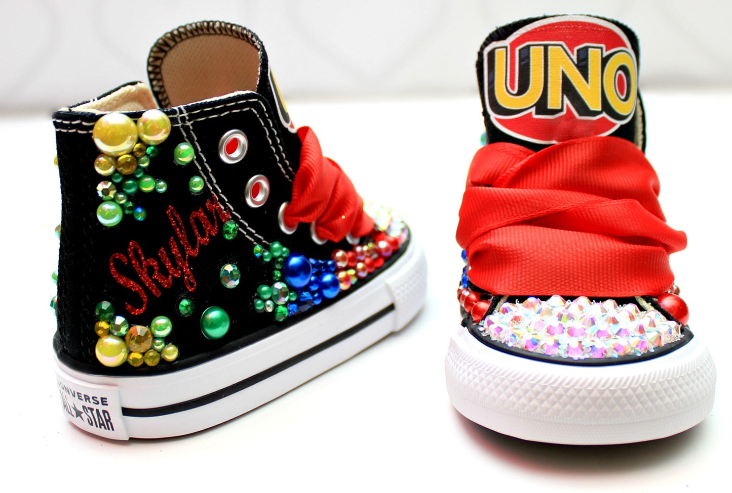 Uno shoes- Uno bling Converse-Girls Uno Shoes-