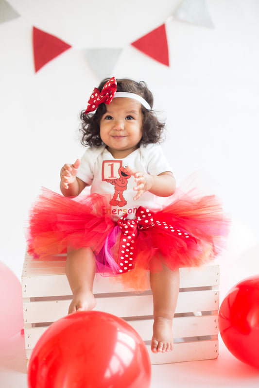 Elmo tutu set-Girly Elmo tutu set-Girl Elmo outfit