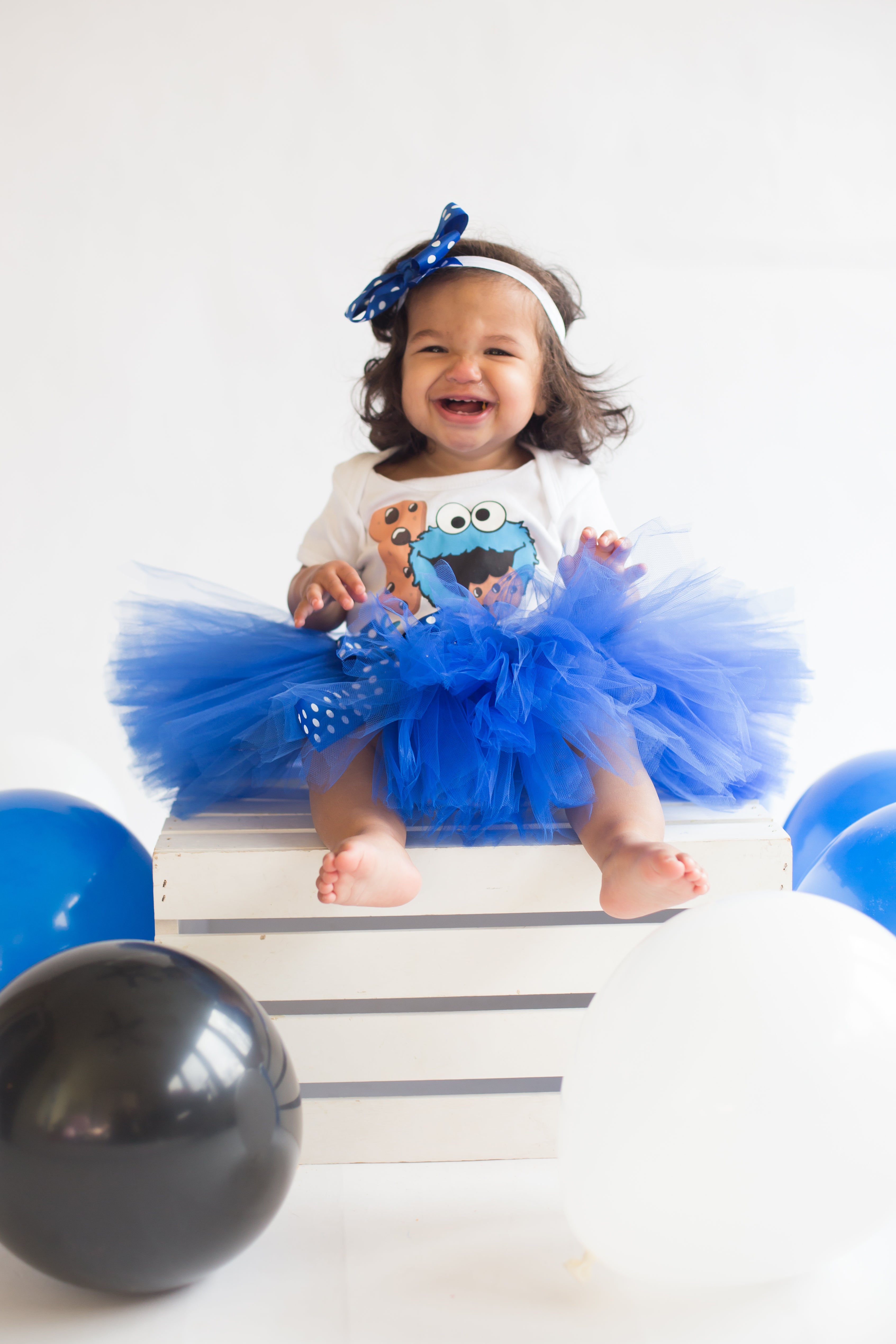 Cookie Monster Shirt – Pink Toes & Hair Bows