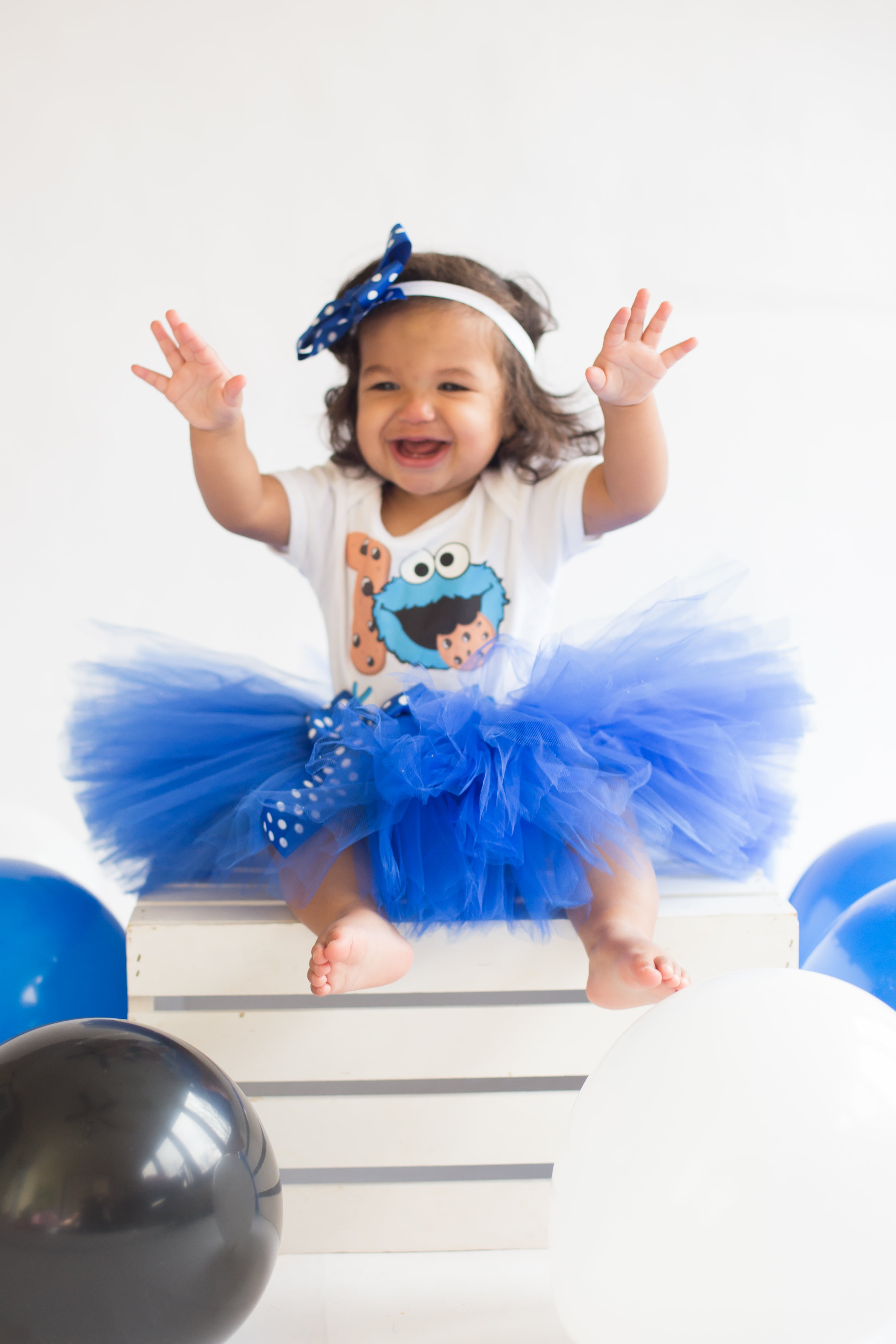 Cookie Monster Shirt – Pink Toes & Hair Bows