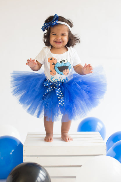Cookie Monster tutu set-Cookie monster tutu set-Cookie monster outfit