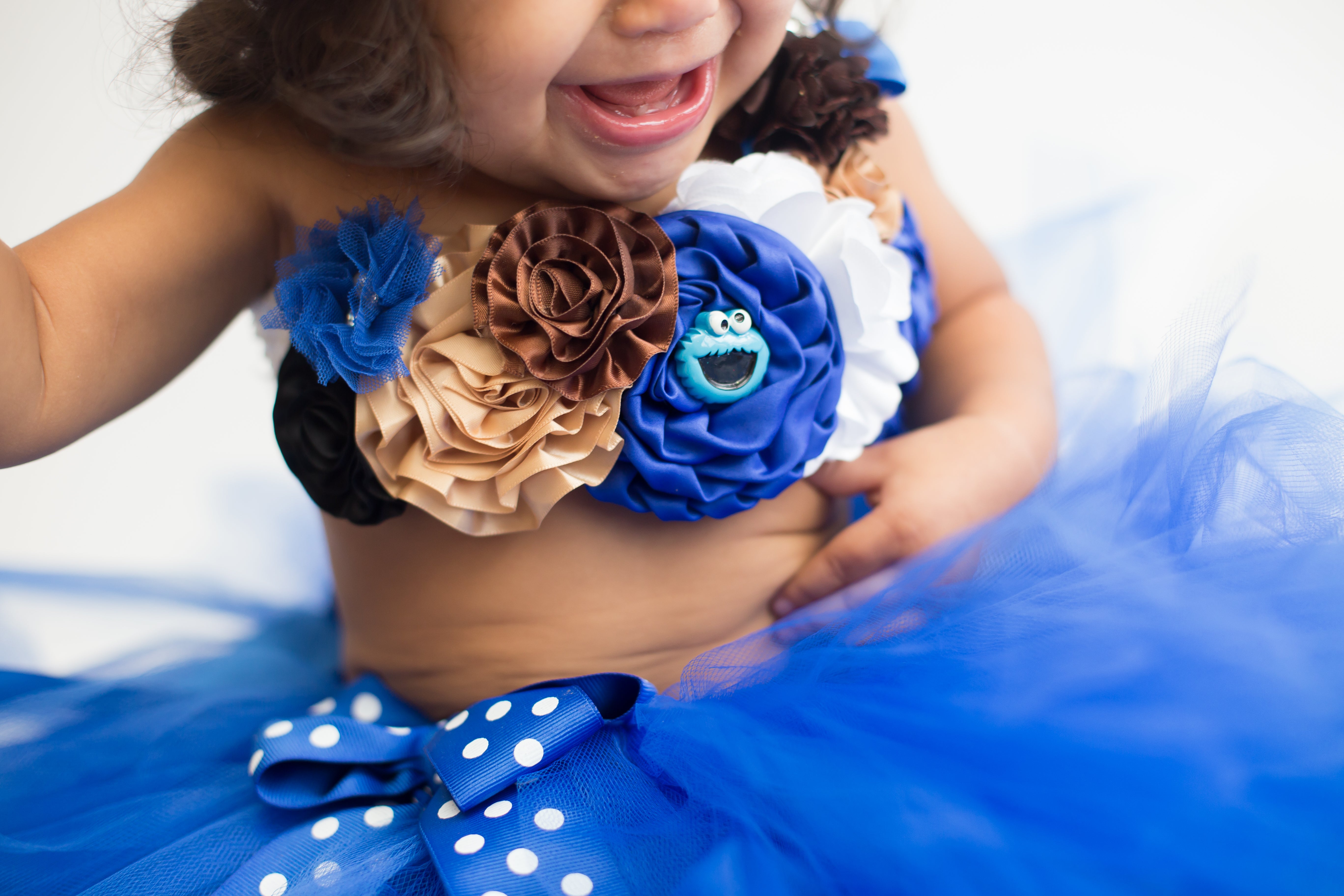 Cookie Monster Shirt – Pink Toes & Hair Bows