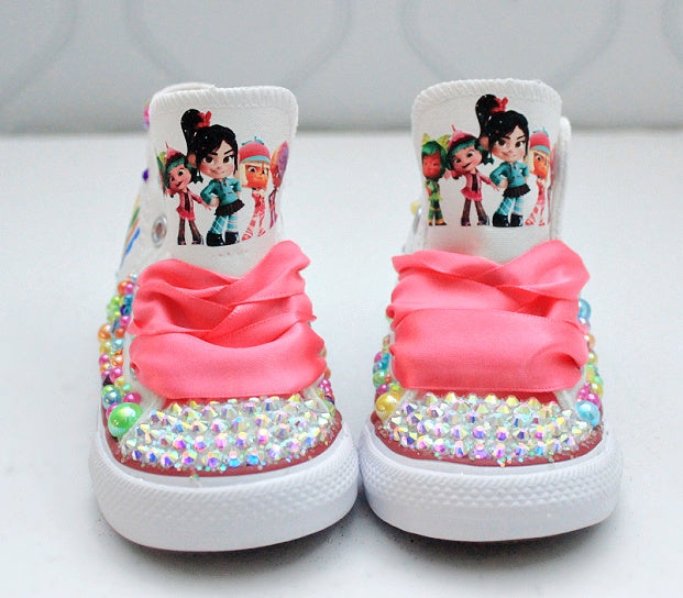Vannelope shoes- Vannelope bling Converse-Girls Vannelope Shoes-Vannelope Converse-wreck it ralph