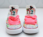 Load image into Gallery viewer, Vannelope shoes- Vannelope bling Converse-Girls Vannelope Shoes-Vannelope Converse-wreck it ralph
