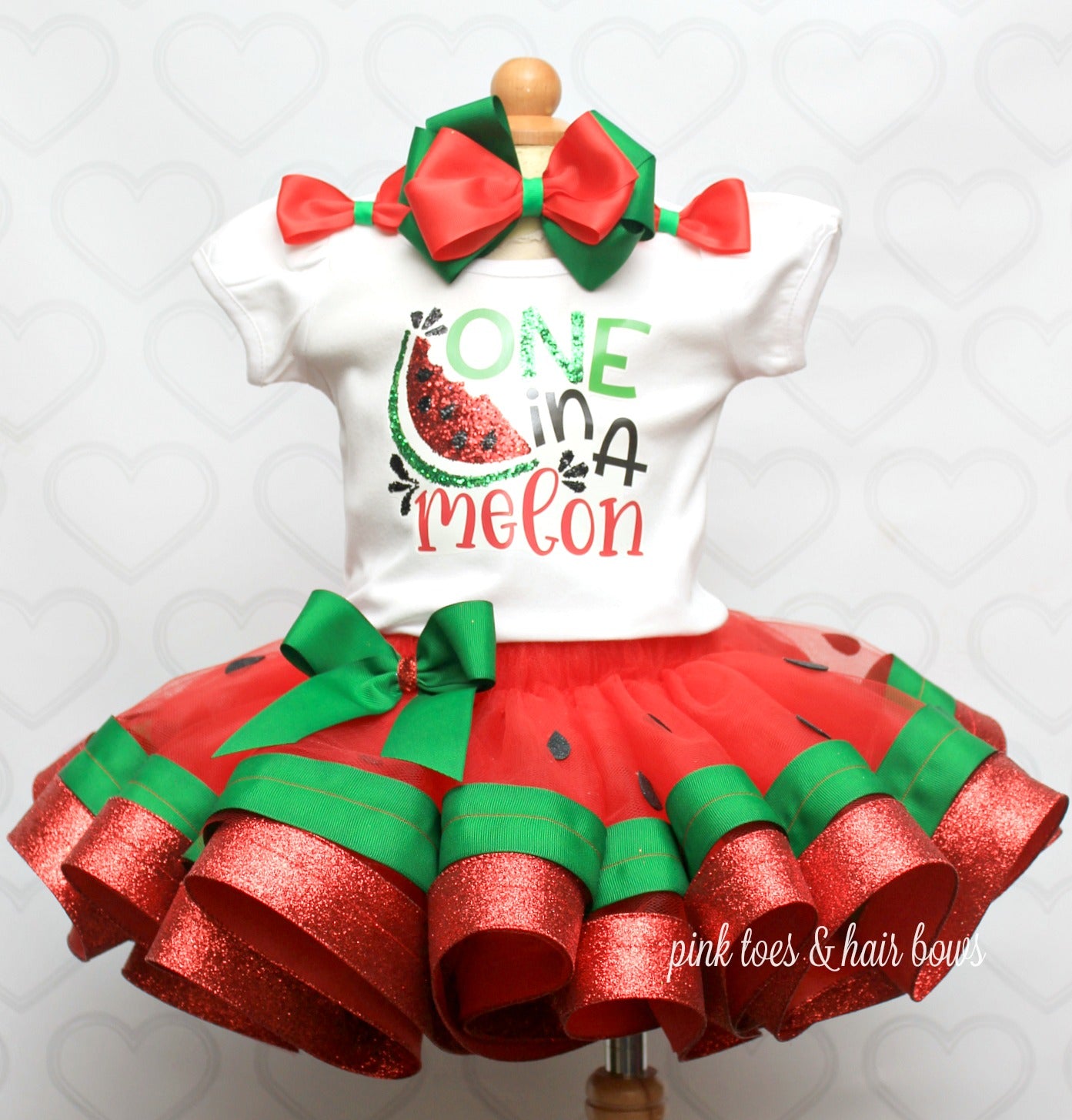 Watermelon tutu set-Watermelon outfit-Watermelon dress