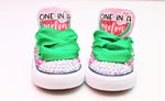 Load image into Gallery viewer, Watermelon shoes- watermelon bling Converse-Girls watermelon Shoes-watermelon converse
