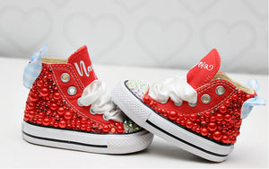 Dorothy shoes- Dorothy bling Converse-Girls dorothy Shoes-wizard of oz shoes