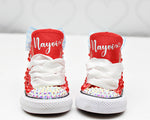 Load image into Gallery viewer, Dorothy shoes- Dorothy bling Converse-Girls dorothy Shoes-wizard of oz shoes
