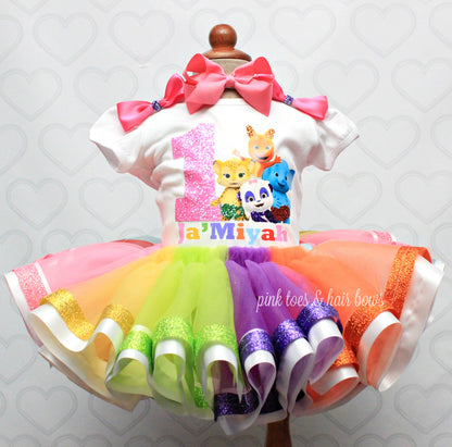 Word Party tutu set- Word Party outfit-Word Party dress