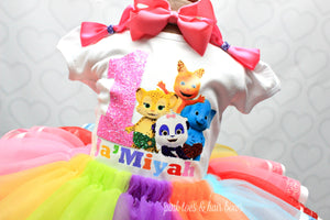 Word Party tutu set- Word Party outfit-Word Party dress